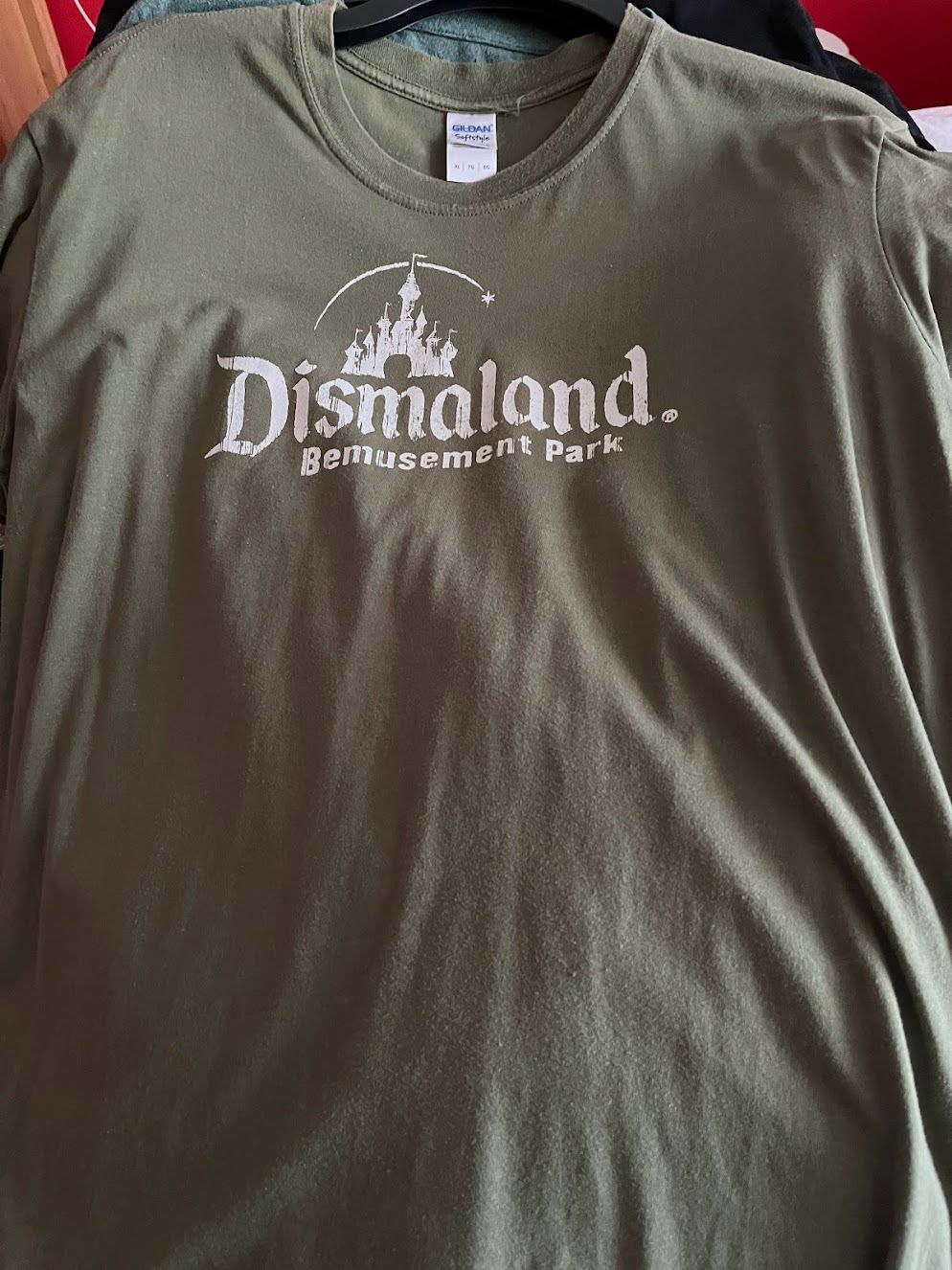 Dismaland by Banksy t-shirt in drab green