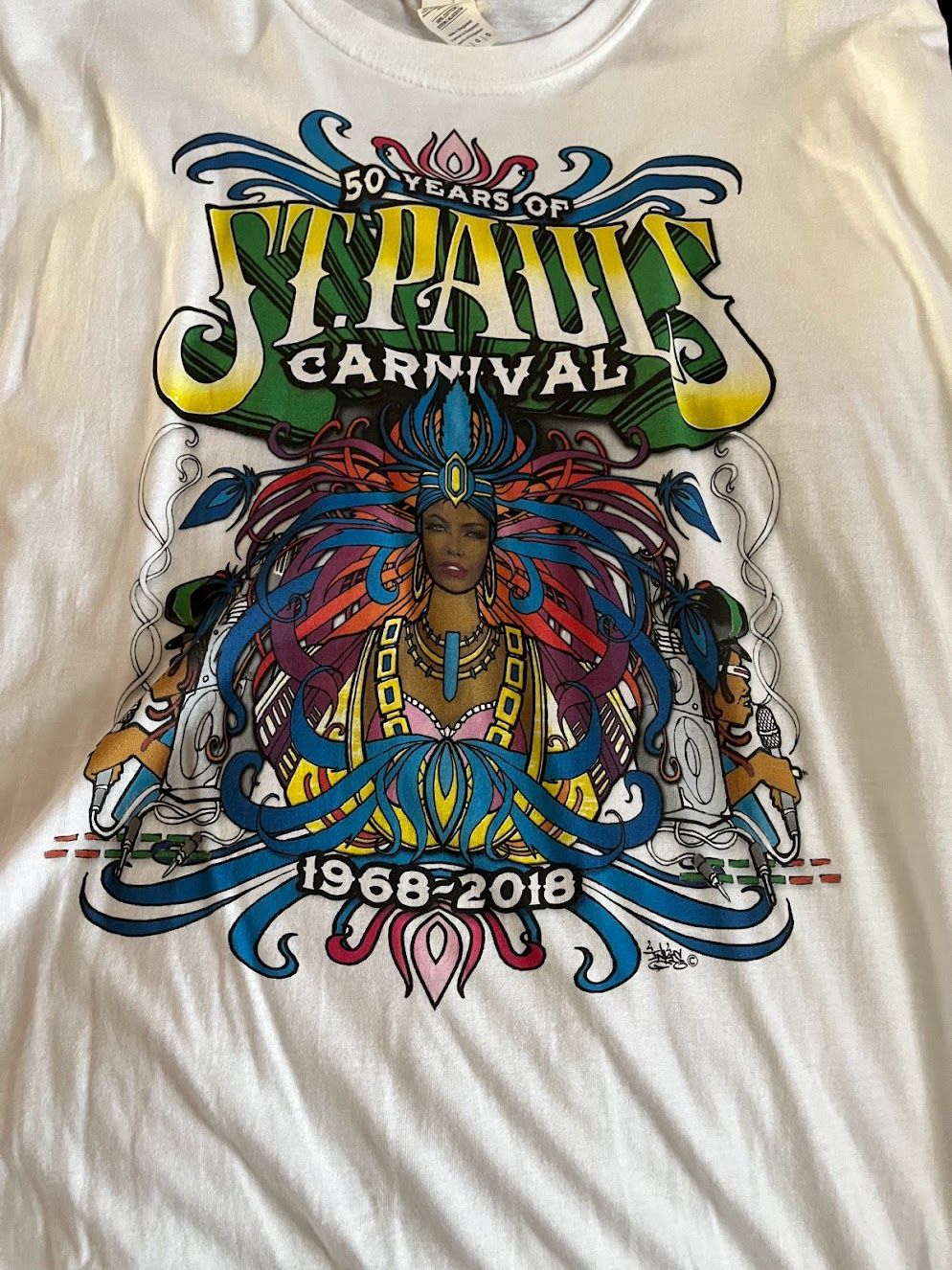 St Pauls Carnival 50th Anniversary t-shirt by Inkie
